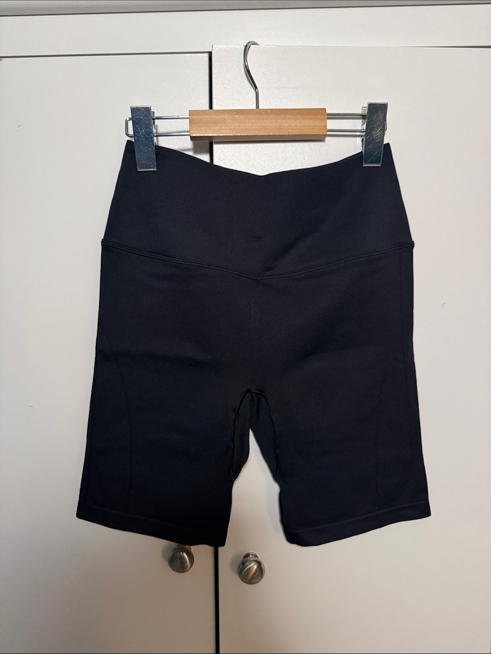 Classic Black High-Waist Bike Shorts
